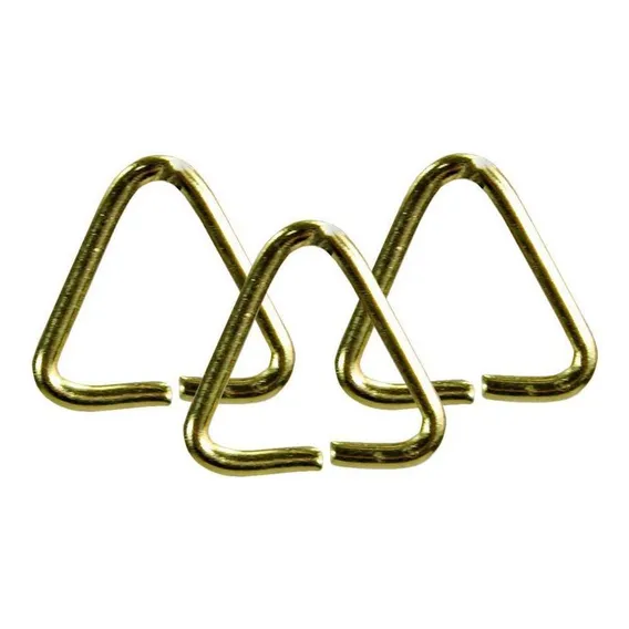 Elo Triângulo 8mm Para Chaveiro Dourado 100 Unidades Foto 1