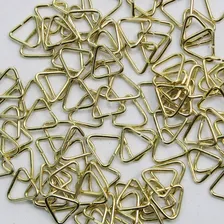 Elo Triângulo 8mm Para Chaveiro Dourado 100 Unidades Foto mini  3