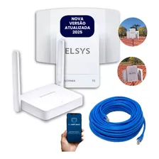 Elsys Kit Amplimax Fit Internet Rural e Roteador e Cabo 15m Foto mini 1