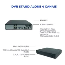 Elsys Kit completo CFTV 8 Câmeras com DVR Fácil Via App Foto mini 3