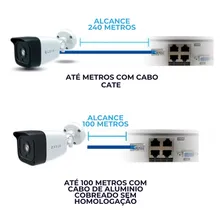 Elsys Kit completo CFTV 8 Câmeras com DVR Fácil Via App Foto mini 4