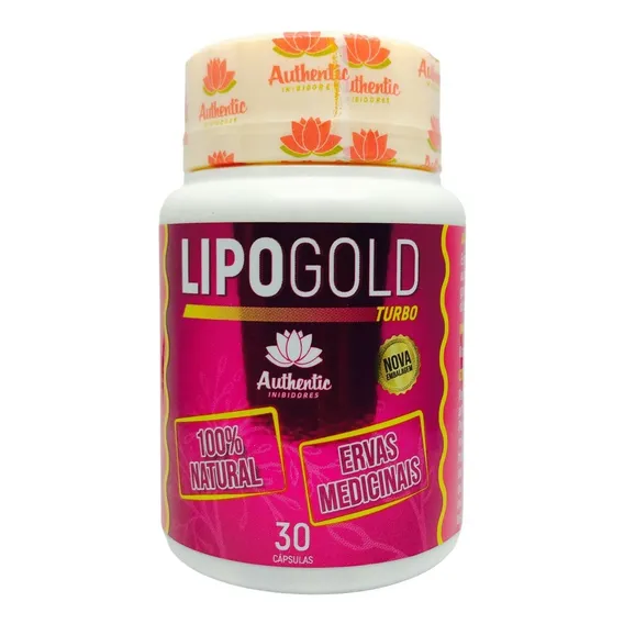 Emagrecedor Lipo Gold Turbo Original 1 Pote 30 Cápsulas Foto 1