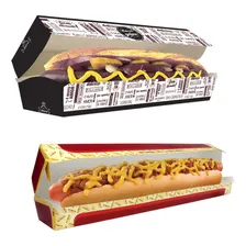 Embalagem Caixa Cachorro Quente Hot Dog 21cm Delivery 100 Un Foto mini 1