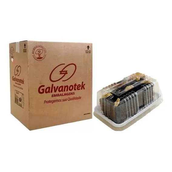 Embalagem Mini Torta Retangular 300g Galvanotek G-62m C/150 Cor Branco Foto 1