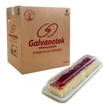 Embalagem P/ Fatia Torta Média 400gr Galvanotek G-63 M C/100 Cor Branco Foto  mini 1