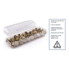 Embalagem Para 30 Ovos De Codorna 200 Unid Cor Transparente Foto mini 4