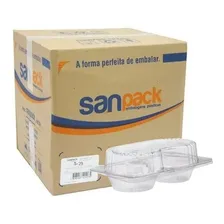 Embalagem Pet Para 2 Doces Retangular Sanpack S-29c (1cx) Cor Água Foto mini 1