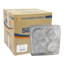 Embalagem Pet Quad P/4 Doce Cupcake Sanpack S-15 C/200 (2cx) Cor Transparente Foto mini 1