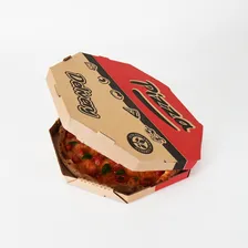 Embalagem Pizza 25cm 25un Tampa Fundo Unidos Caixa Delivery Cor Parda Foto mini 4