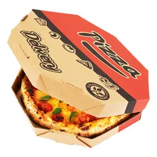 Embalagem Pizza 30cm 100un Tampa Fundo Unidos Caixa Delivery Cor Parda Foto mini 4