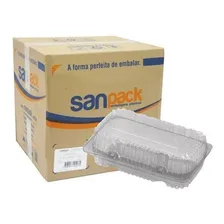 Embalagem Plás Retangular Alta Doce Sanpack S-20 C/200 (2cx) Cor Branco Foto mini 1