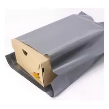Embalagem Plastica Cinza Saco Plastico Correio 50x60 50 Pçs Foto mini  3