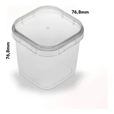 Embalagem pote Quadrado 250ml Semi Acrílico cx c/240un - Prafesta Foto mini  3