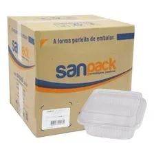 Embalagem Quadrado P/ Doce Pequeno Sanpack S-641 C/600 (2cx) Cor Transparente Foto mini 1
