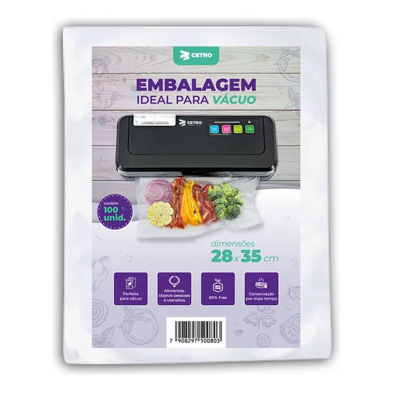 Embalagem / Sacos A Vácuo 28x35 - 100 Und Foto 1