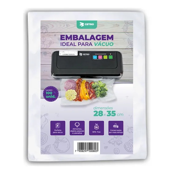 Embalagem / Sacos A Vácuo 28x35 - 100 Und Foto 1