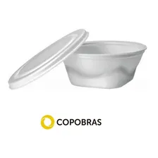 Embalagens Marmitex De Isopor Com Tampa 1100ml Nr.9 C/50un Cor Branca Foto mini 1