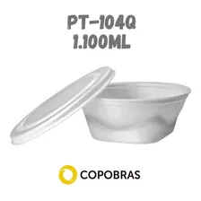 Embalagens Marmitex De Isopor Com Tampa 1100ml Nr.9 C/50un Cor Branca Foto mini 2