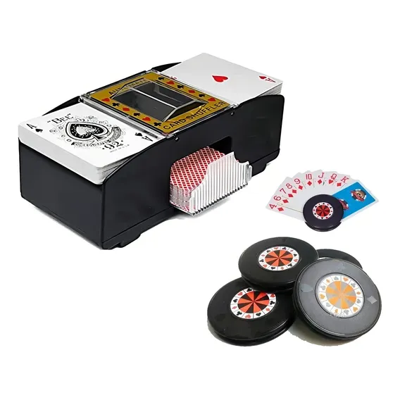 Embaralhador Automático Com 4 Suportes De Cartas De Baralho Foto 1