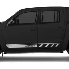 Emblema Adesivo Amarok 4motion Cinza Lateral Traseira Foto mini  2