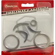 Emblema Adesivo Ciclista Prata Decorativo P/ Carro Foto mini 2