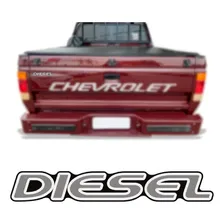 Emblema Adesivo Diesel Pequeno Blazer S10 Cromado Resinado Foto mini 2