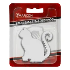 Emblema Adesivo Gato Cromado Carro Moto Capacete E Objetos Foto mini  2