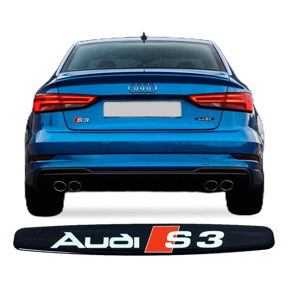 Emblema Adesivo Resinado Audi S3 Res7 Cor Adesivo Audi S3 Foto 1
