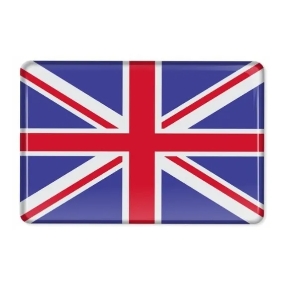 Emblema Adesivo Resinado Bandeira Inglaterra Band2 Cor BANDEIRA BRITANICA REINO UNIDO Foto 1
