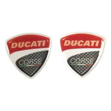 Emblema Adesivo Resinado Ducati Corse 5x5 Par Rs4 Foto mini 1