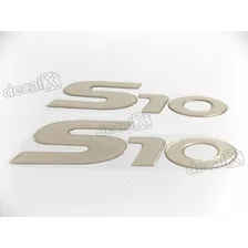 Emblema Adesivo Resinado S10 2006 Prata S10r52 Cor Adesivo S10 Prata Foto mini 4