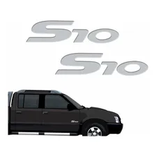Emblema Adesivo Resinado S10 2006 Prata S10r52 Cor Adesivo S10 Prata Foto  mini 1
