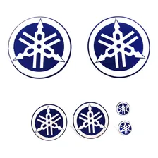 Emblema Adesivo Resinado Tanque Logo Yamaha Azul Foto mini 1