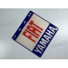 Emblema Adesivo Resinado Yamaha Team Fiat 8x8 Cms Cor ADESIVO EMBLEMA GRÁFICO TEAM FIAT Foto mini 2