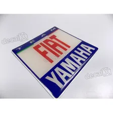 Emblema Adesivo Resinado Yamaha Team Fiat 8x8 Cms Cor ADESIVO EMBLEMA GRÁFICO TEAM FIAT Foto mini 3