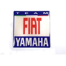 Emblema Adesivo Resinado Yamaha Team Fiat 8x8 Cms Cor ADESIVO EMBLEMA GRÁFICO TEAM FIAT Foto mini 1