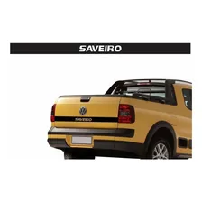 Emblema Adesivo Tampa Traseira Volks Saveiro G5 G6 Preto Foto mini 1