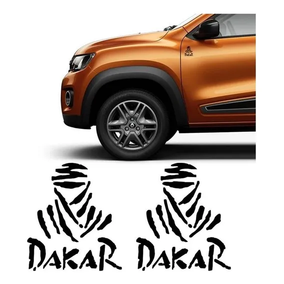 Emblema Dakar Rally Trilha Adesivo Troller Mitsubishi - Par Foto 1