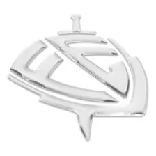 Emblema Logo Adesivo FĂ© Cromado Resinado Foto mini 3