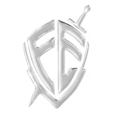 Emblema Logo Adesivo FĂ© Cromado Resinado Foto mini 1