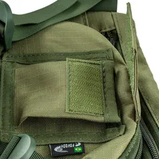 Embornal Tático Bolsa Pochete De Perna Militar Coldre Velado Cor Verde Desenho Do Tecido Lisa Foto mini 2