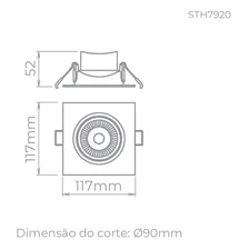 Embutido Led Direcionavel Easy Stella Par20 7w Sth7920 Cor Branco 110V/220V Foto mini 4