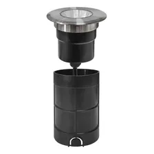 Embutido Solo Redondo Led Inox 3w 3000k Ip65 Black+decker Foto mini  2