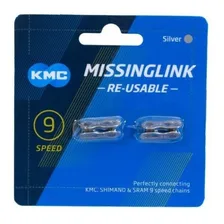 Emenda Corrente Kmc 9v Power Link Silver Prata - Speed Mtb Foto mini 1