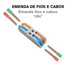 Emenda Eletrica Conector Tipo Borne 10 Pcs Duplo Pct 2-2 Foto mini 4