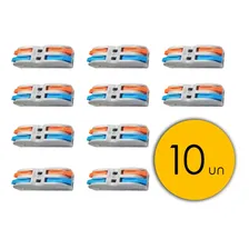 Emenda Eletrica Conector Tipo Borne 10 Pcs Duplo Pct 2-2 Foto mini  2