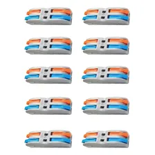 Emenda Eletrica Conector Tipo Borne 10 Pcs Duplo Pct 2-2 Foto  mini 1