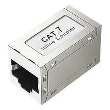 Emenda Rj45 Blindada Gigabit Conector Extensor Cat5 Cat6 Foto mini  3