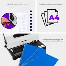 Encadernadora Perfuradora Elétrica De Papel A4 16 Folhas Foto mini 4