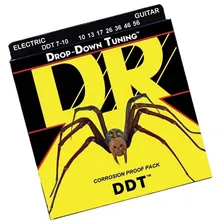Encordoamento 7 Codas Guitarra Dr Strings Ddt7 010 Drop Down Foto  mini 1